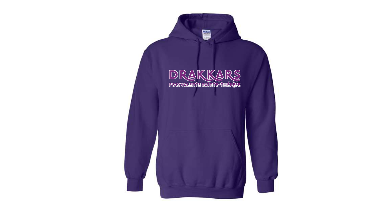 Chandail à Capuchon Drakkars (Logo imprimé)